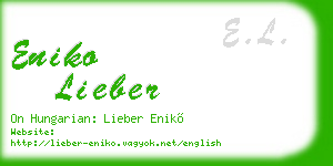eniko lieber business card